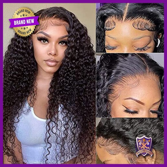 360 Full Lace Human Hair Wig Pre Plucked 250% Density Glueless Adjustable main image 2